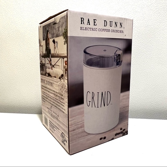 Rae Dunn Kitchen Rae Dunn White Black Grind Electric Coffee Grinder